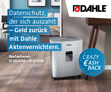Ein Aktenvernichter vor Cashback Angeboten.