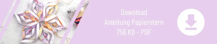 Grafik zum Download „Bastelanleitung Papierstern