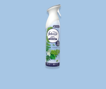 Lufterfrischer vor blauem Hintergrund.