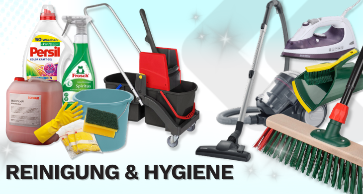 Exemplarische Darstellung von Reinigung und Hygiene Artikel