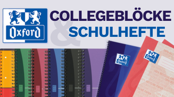 Oxford Collegeblöcke und Schulhefte
