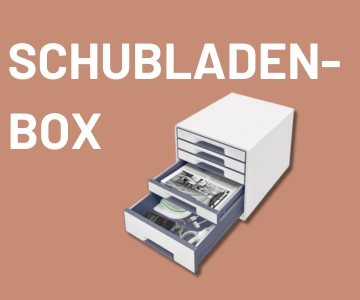 Teaser von Schubladenboxen