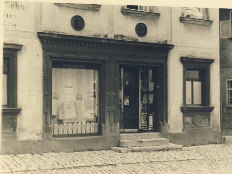 Außenfassade Fa. Sommer in Feuchtwangen 1947