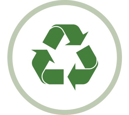 Recyclete Materialien Siegel