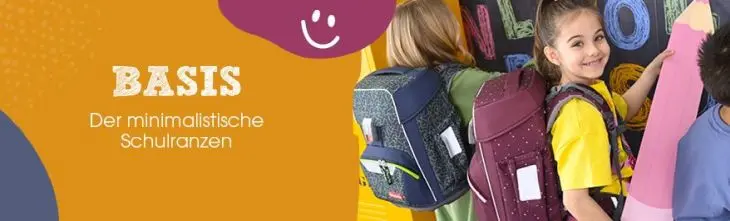 Markenbanner zur Schulranzenserie Basis von Step by Step.