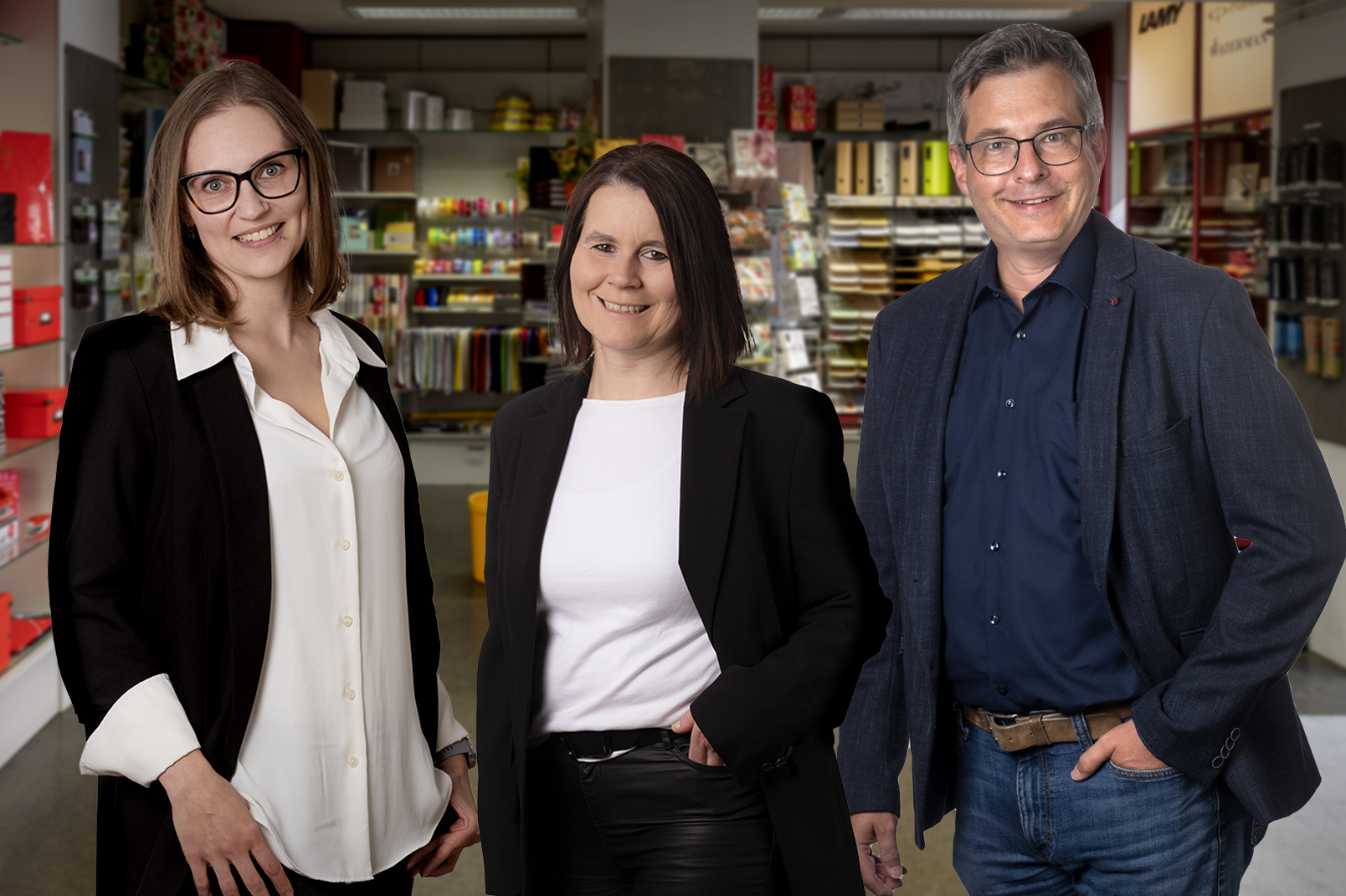 3 Mitarbeiterinnen von Papier Macher