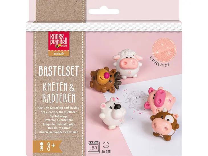 Produktbild des Bastelsets „Kneten und Radieren (Friends)“ von KNORR prandell