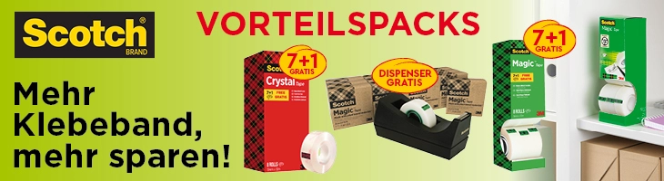 Die Vorteilspacks von Scotch.