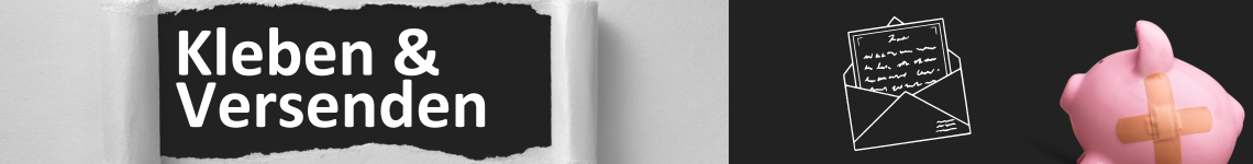 Kleben & Versenden
