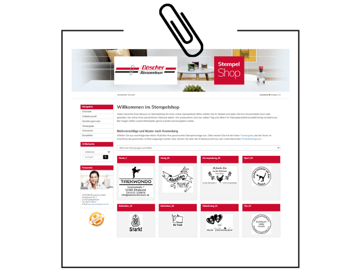 Stempelshop Übersicht