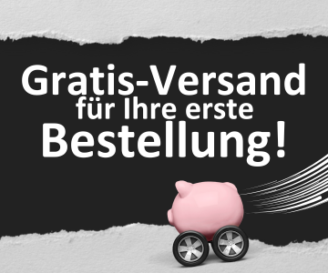 Gratis Versand für Ihre erste Bestellung