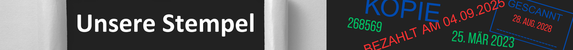 Unsere Stempel