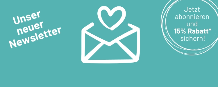 Anmeldebutton zum Newsletter mit Hinweis auf Willkommensrabatt.