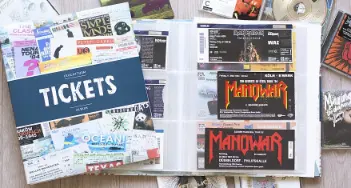 Sammeln Sie die Erinnerungen an Konzerte und Events in Ticketalben und reisen Sie in die Vergangenheit. Mehr dazu bei Engler in Rheinbach und im Onlineshop.