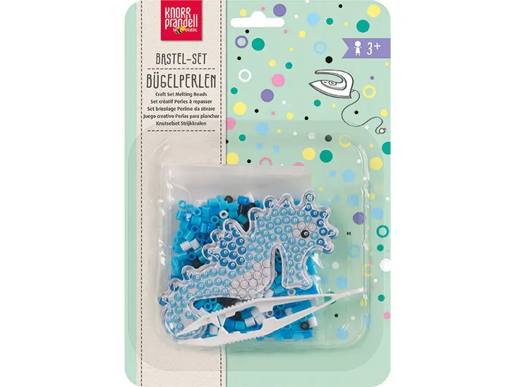 Produktbild des Bügelperlensets "Seepferdchen" von KNORR prandell