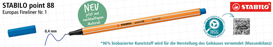 Ein Banner von Stabilo zum point 88.