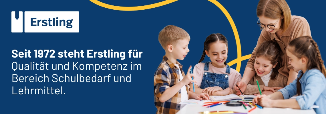Vier Kinder malen mit einer Erwachsenen Person.