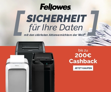 Cashback Fellowes zu Aktenvernichter und ergonomische Lösungen