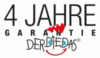 Logo "4 Jahre Garantie" DerDieDas