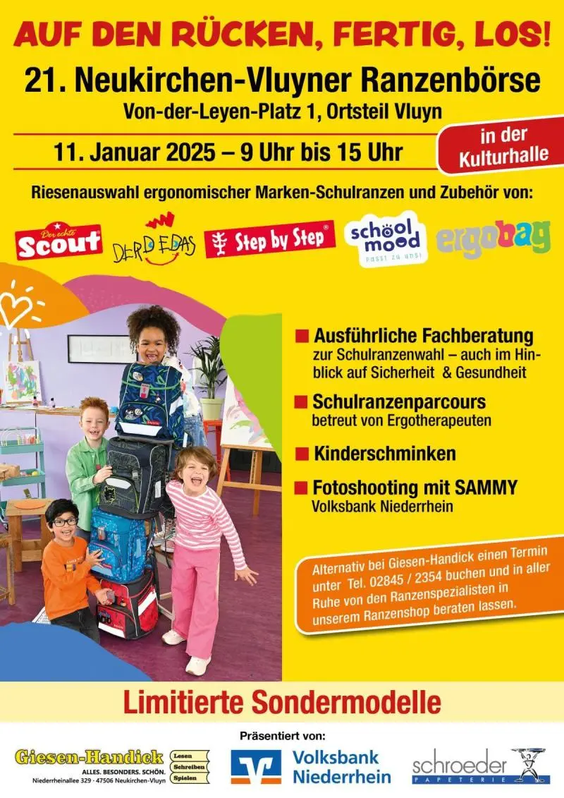 Anzeige 21. Neukirchen-Vlyner Ranzenbörse