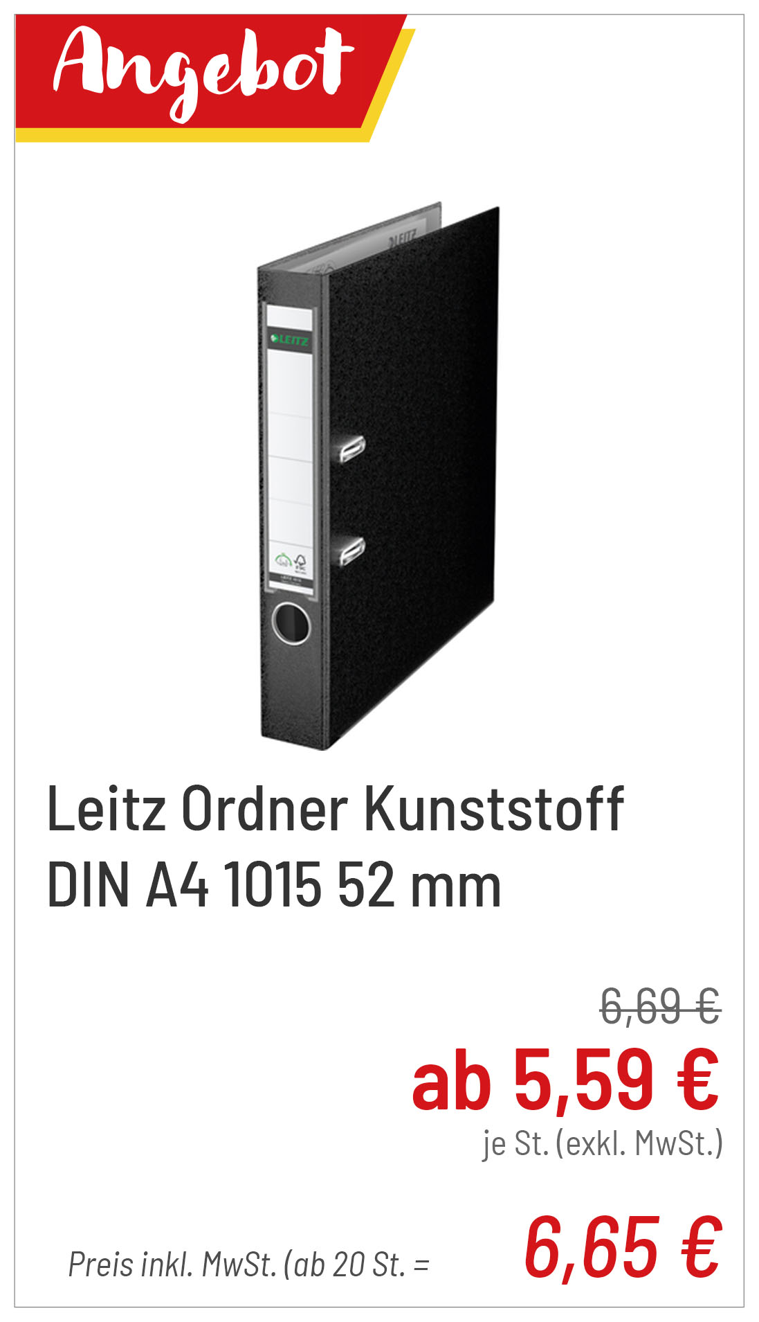 Leitz Ordner 1015 ab 6,65 € je st.