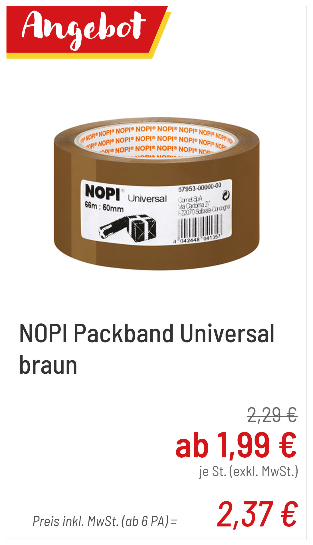 NOPI Packband Universal braun ab 2,37 € je St.