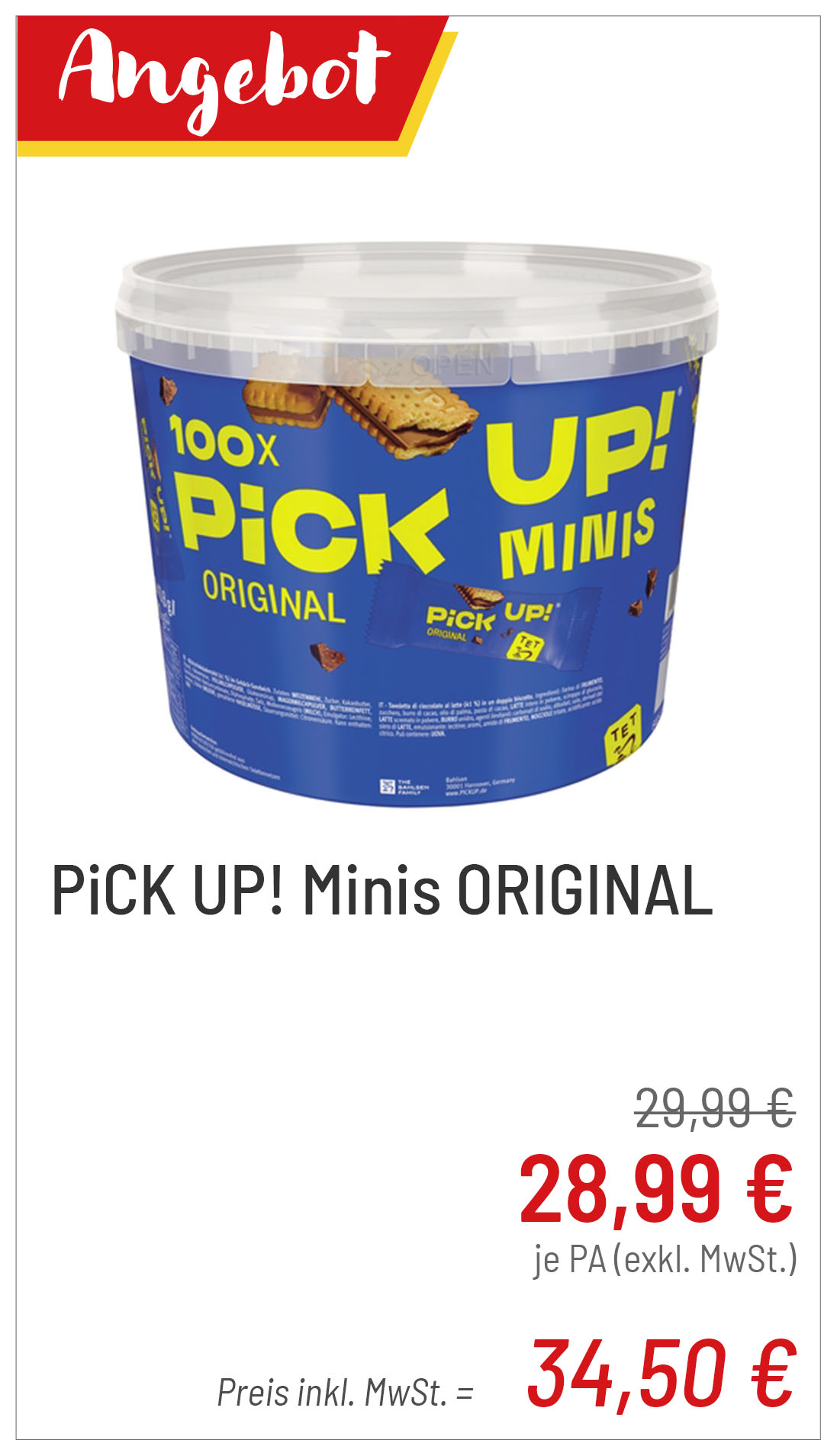 PiCK UP! Minis ORIGINAL für 34,50 €