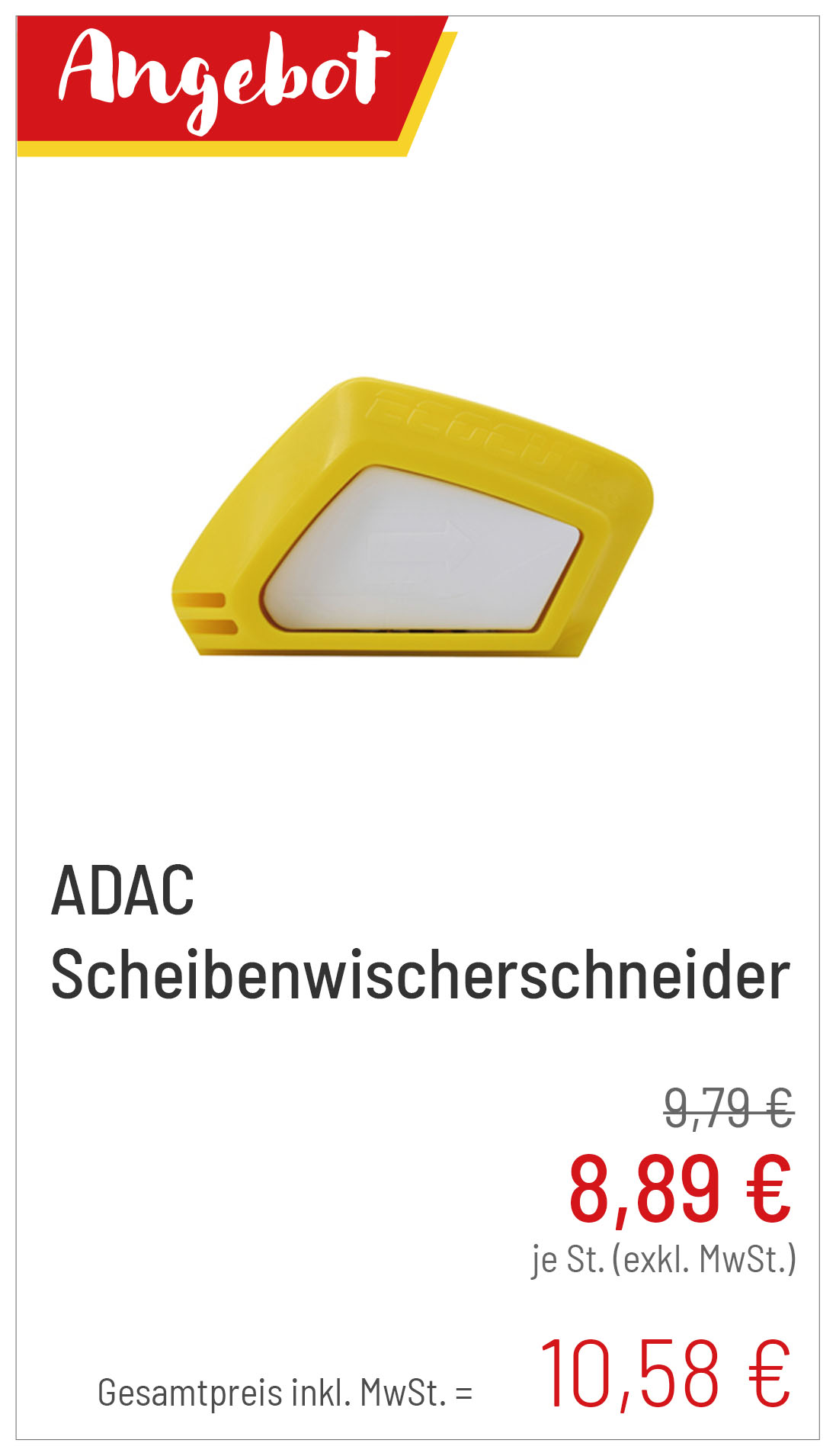 ADAC Scheibenwischerschneider für 10,58 €