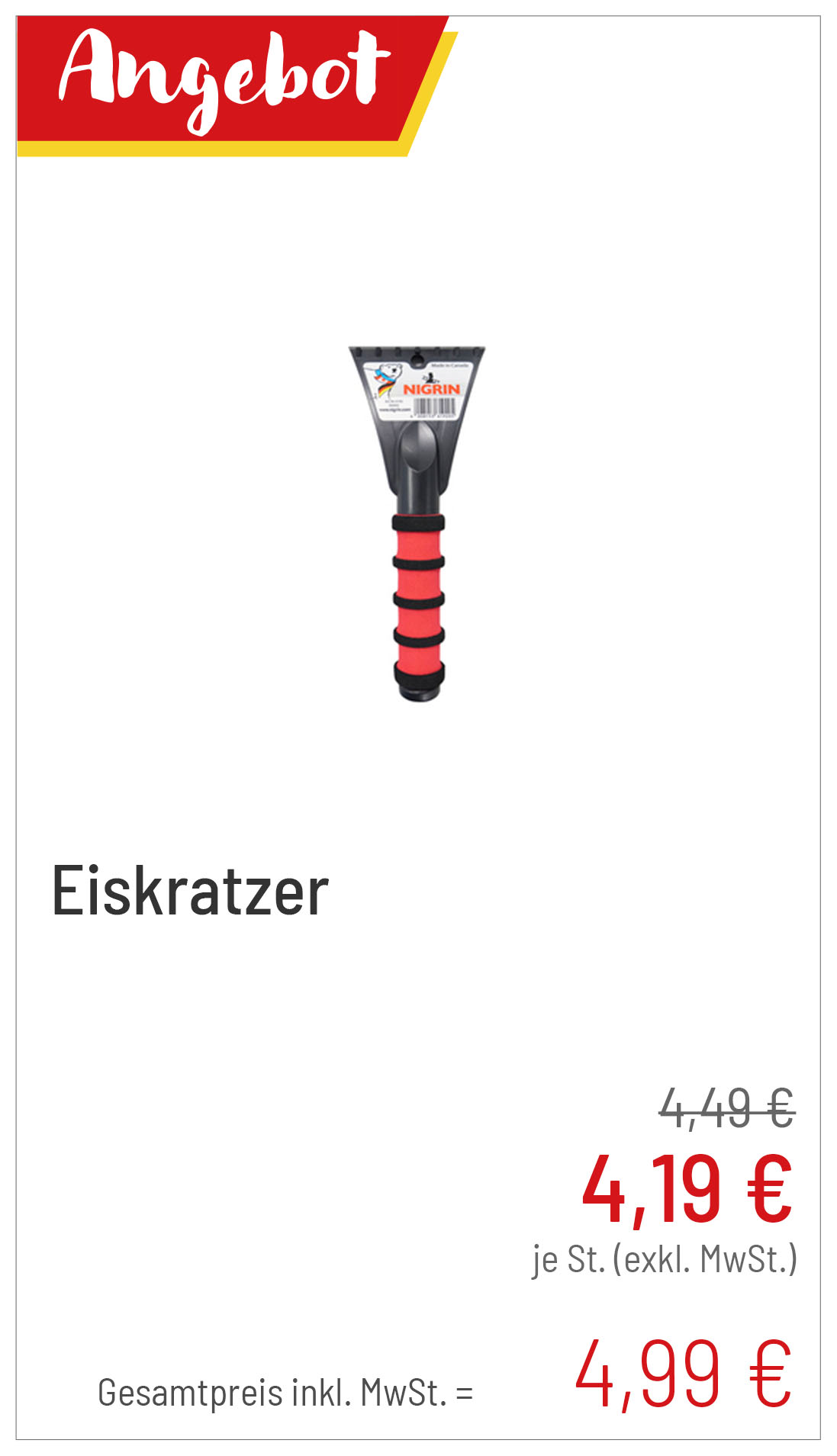 Eiskratzer für 4,99€