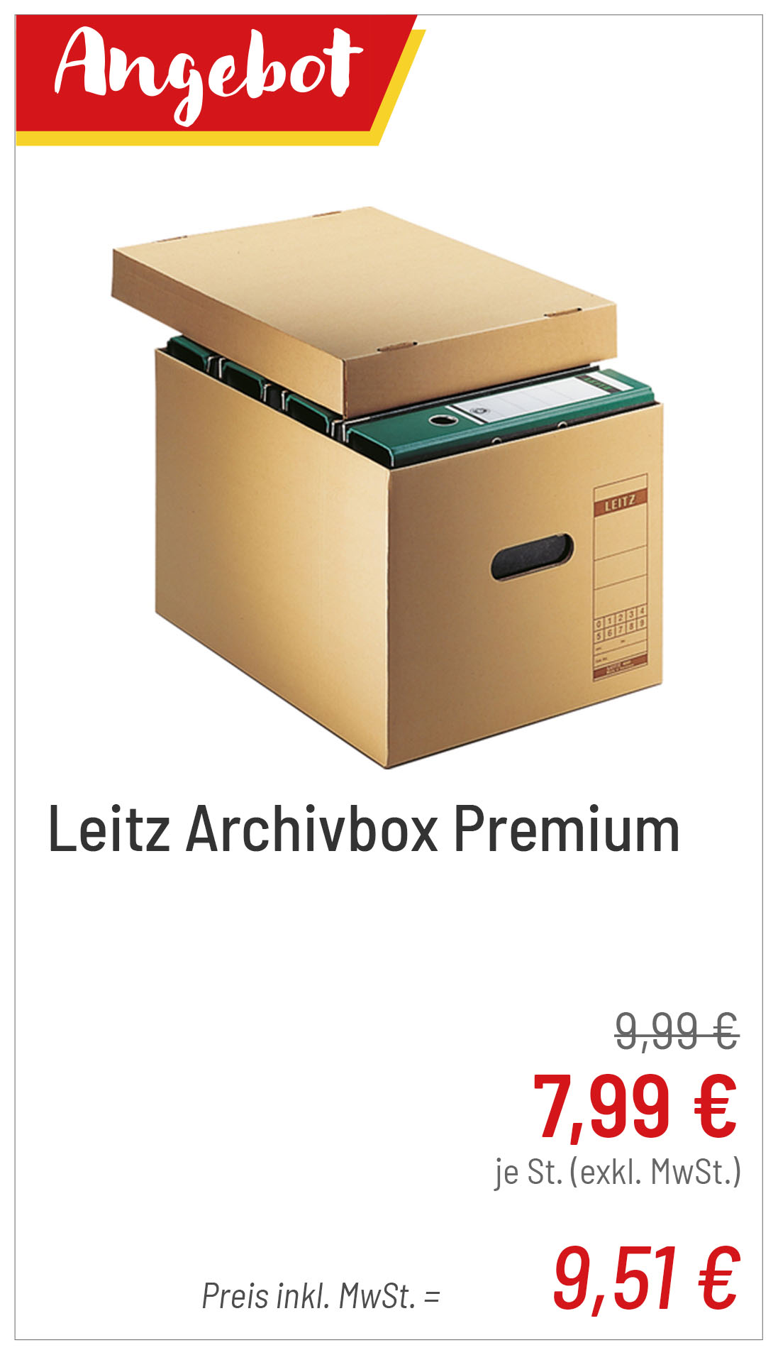 Leitz Archivbox Premium für 9,51€