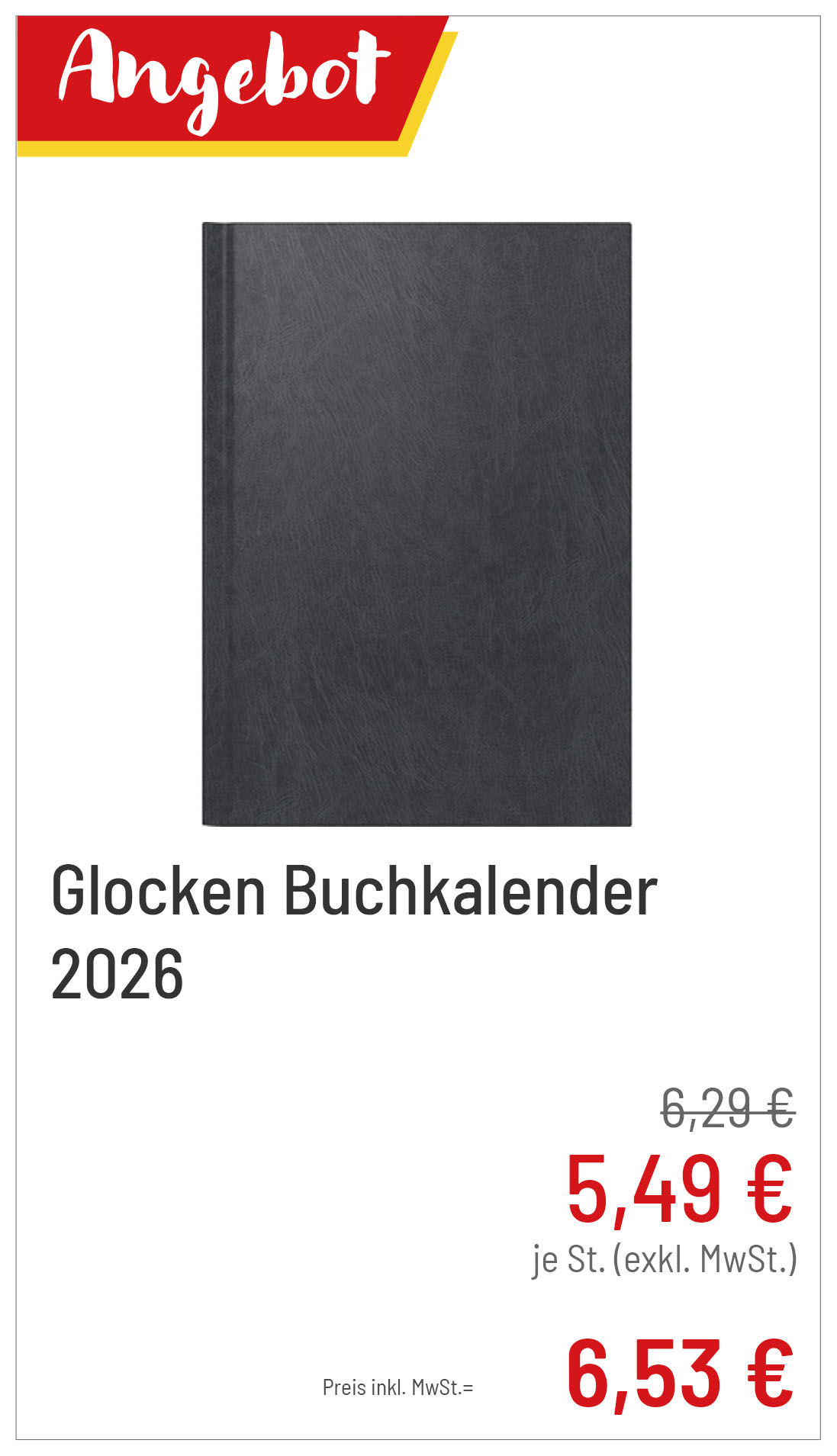 Glocken Buchkalender für 6,53 €