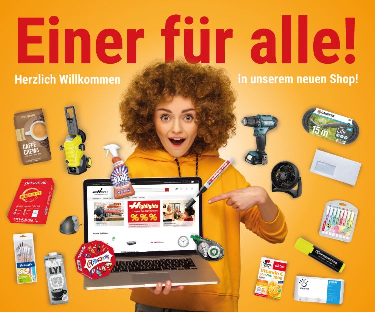 Eine Frau öffnet einen Laptop aus dem Artikel schweben.