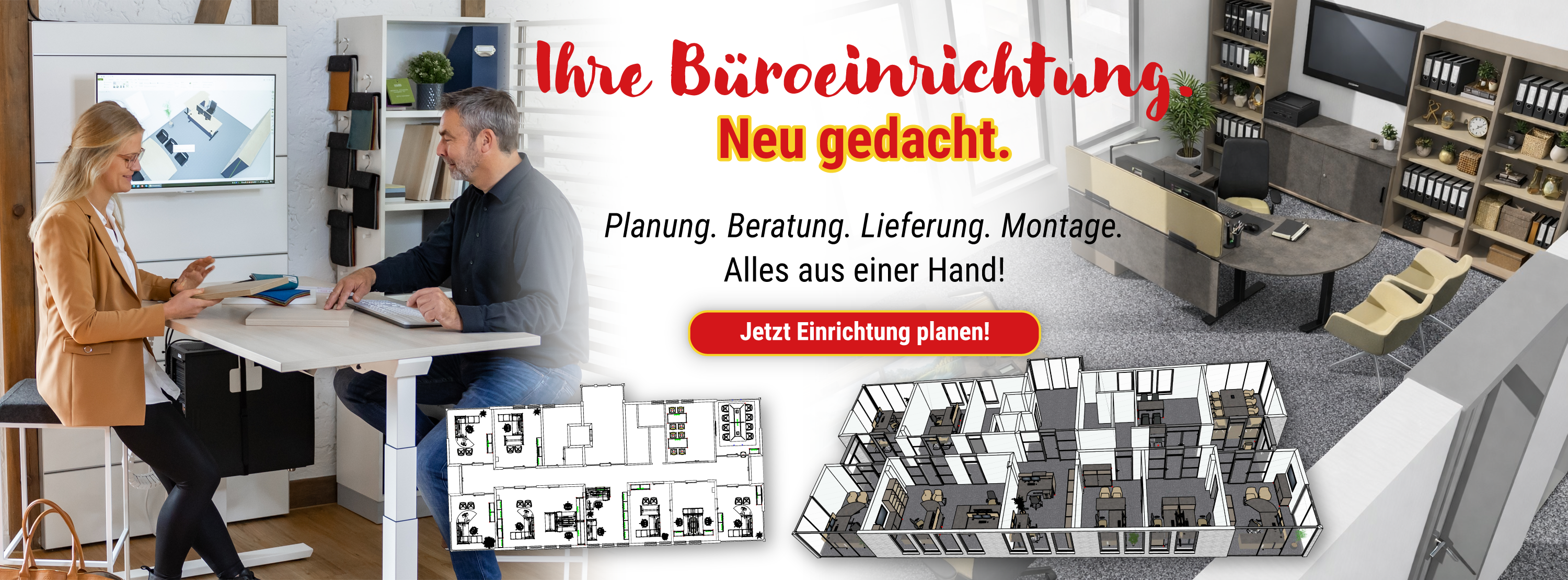 Ihre Büroeinrichtung. Neu gedacht.