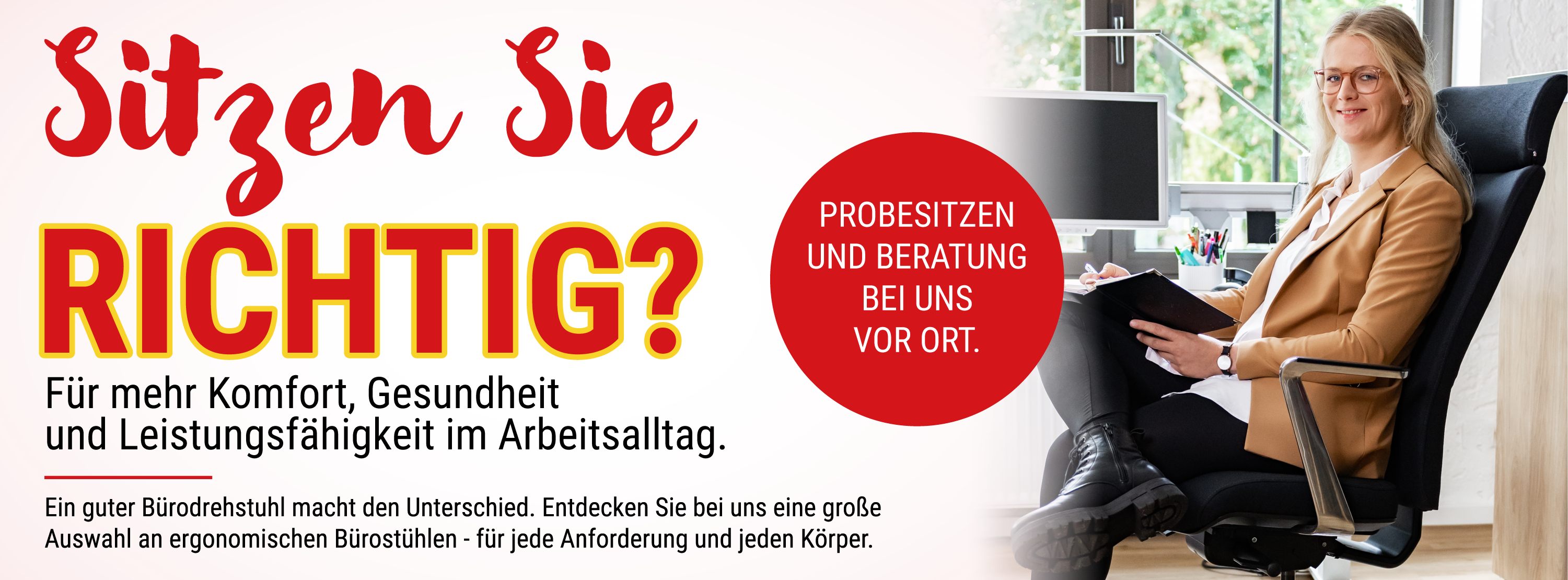 Sitzen Sie richtig?