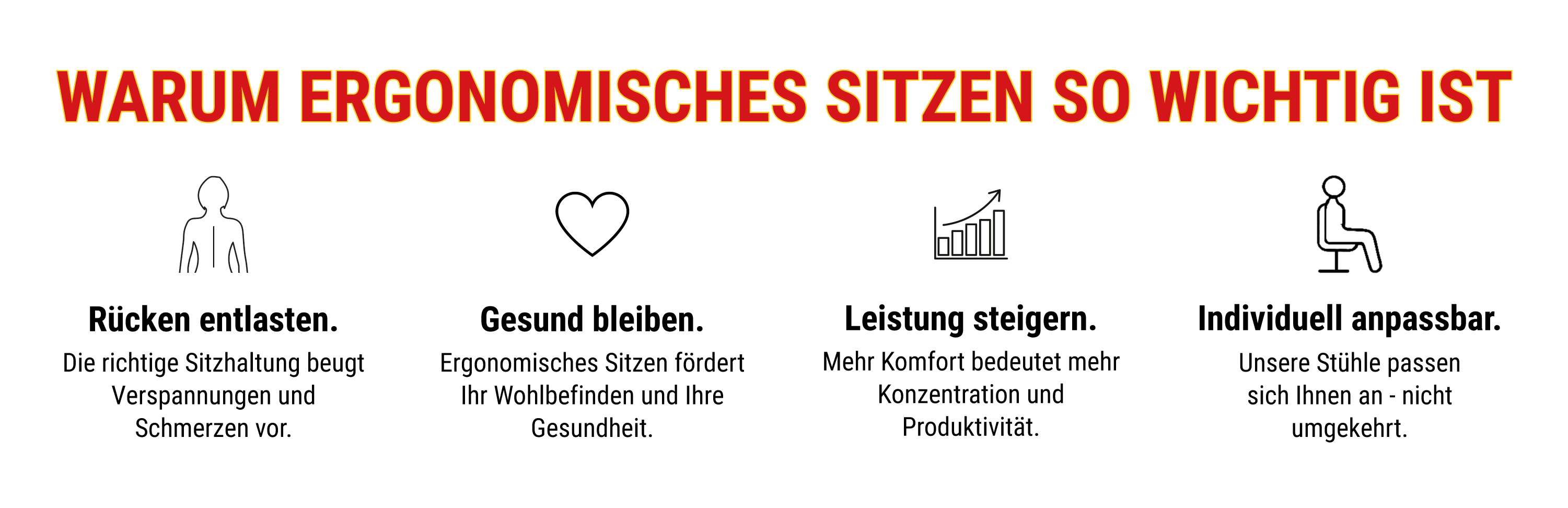 Warum ergonomisches sitzen so wichtig ist