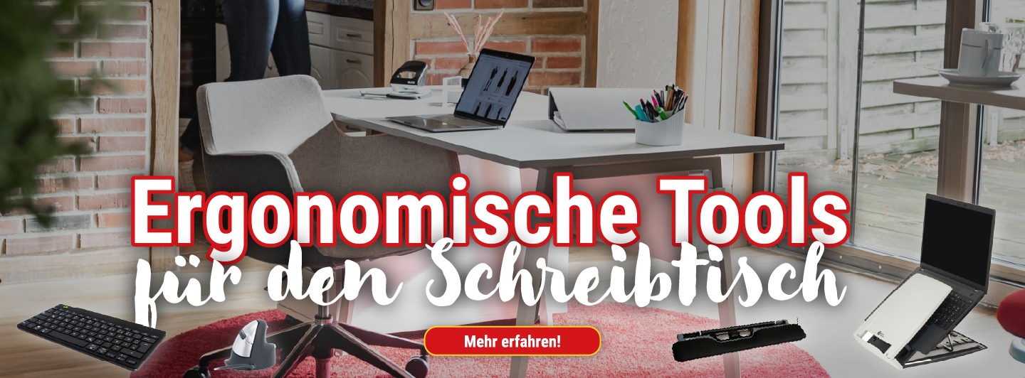 Ergonomische Tools für den Schreibtisch
