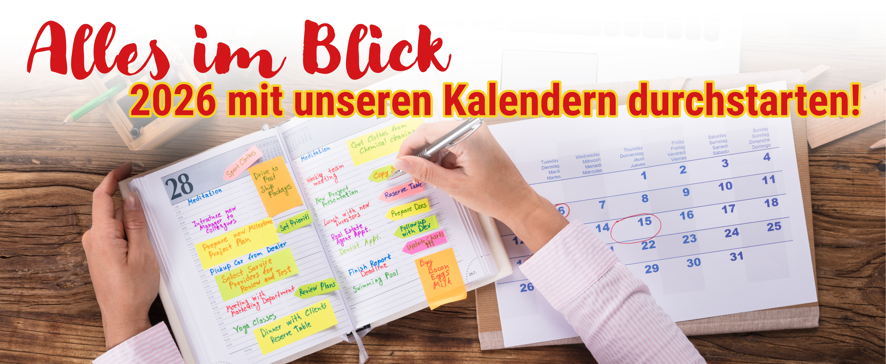 Alles im Blick - 2026 mit unseren Kalendern durchstarten!