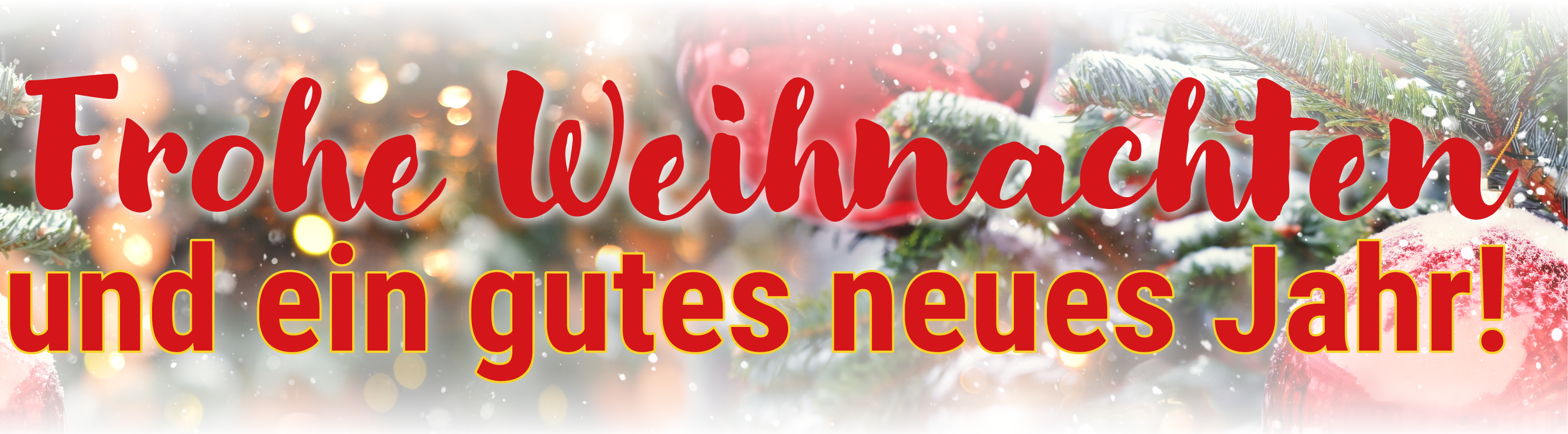 Frohe Weihnachten und ein gutes neues Jahr!
