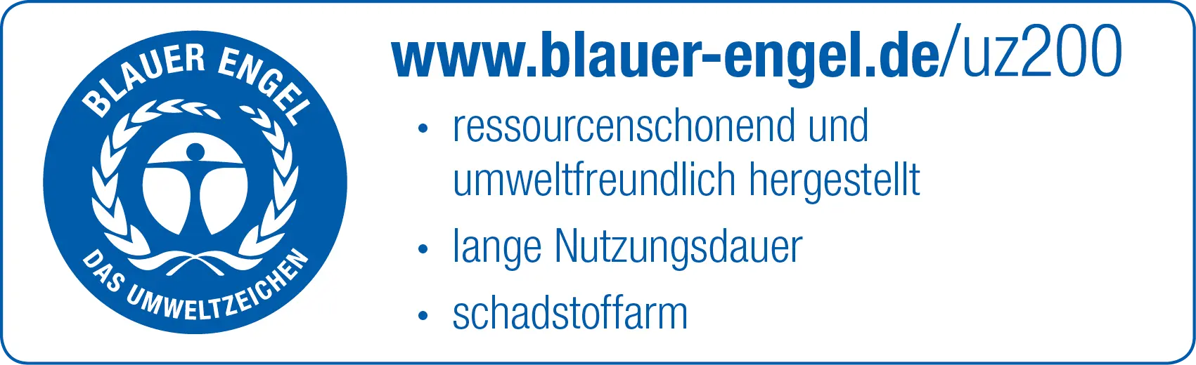 Blauer Engel Zertifikat