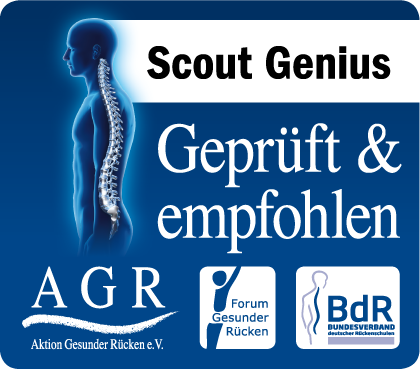 AGR Gütesigel zum Schulranzen Scout Genius
