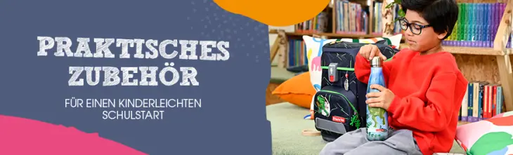 Werbebanner für Zubehör für die Schulranzen von Step by Step.