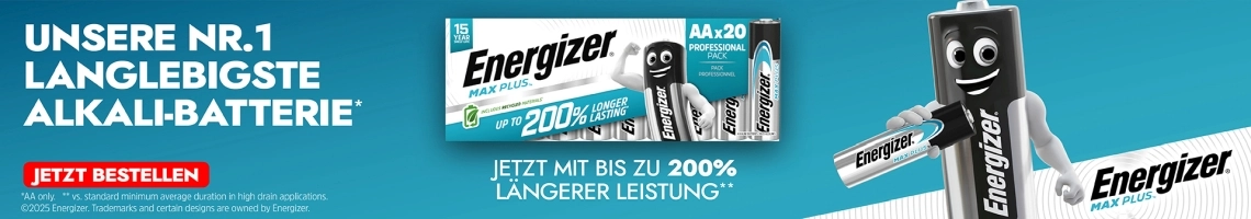 Energizer MAXPlus 20er Leistungsbesserung