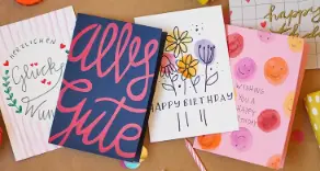 Happy Birthday! Handlettering zum Geburtstag ✎ 5 kostenlose Download-Vorlagen ↓ von Papier Kreis aus Hanau