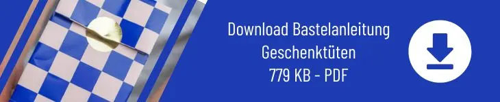 Grafik zum Download „Bastelanleitung Geschenktüte“