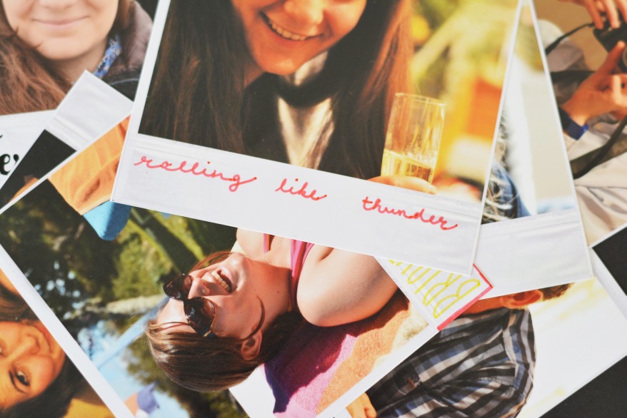 Nahaufnahme diverser Polariod-Fotos