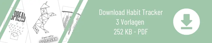 Grafik zum Download "Download Habit Tracker 3 Vorlagen"