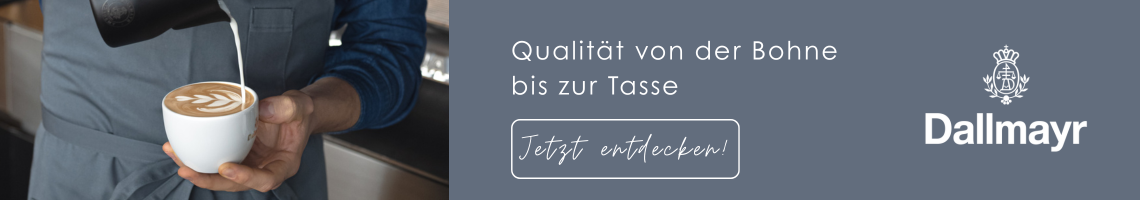 Latte Art mit Dallmayr Kaffee.
