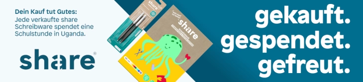 Beim Kauf eines Share Produkts Gutes tun.