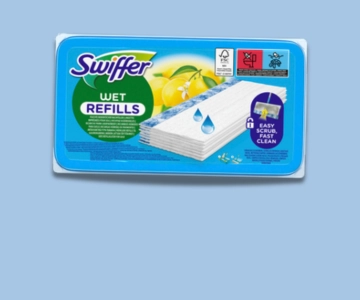 Bodenreinigungstücher vor blauem Hintergrund.