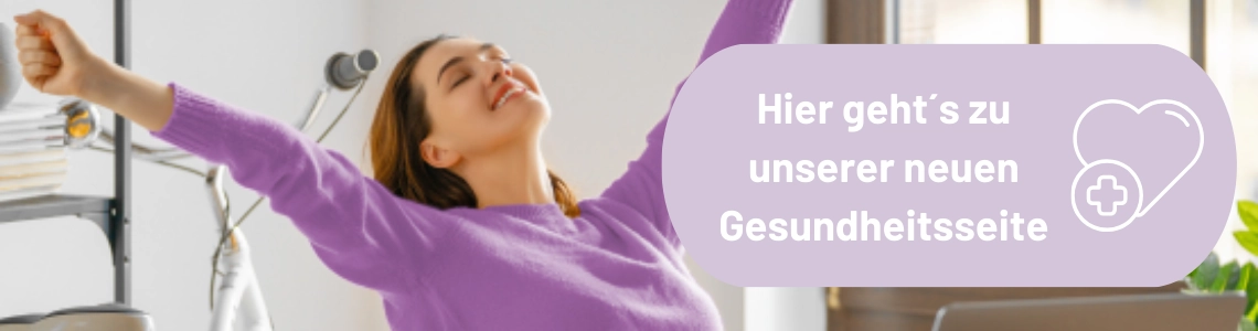 Eine Frau streckt sich.